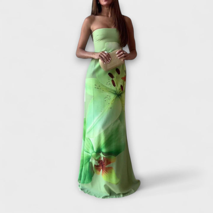 Ζεφύρα - Κομψό Maxi Φόρεμα Off-Shoulder