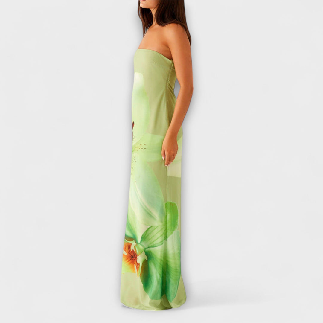 Ζεφύρα - Κομψό Maxi Φόρεμα Off-Shoulder