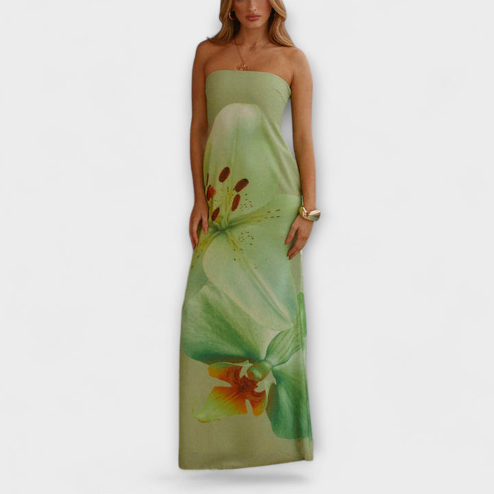 Ζεφύρα - Κομψό Maxi Φόρεμα Off-Shoulder