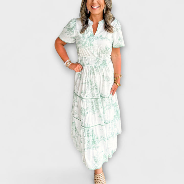 Eliza - Διαχρονικό Maxi Φόρεμα Toile
