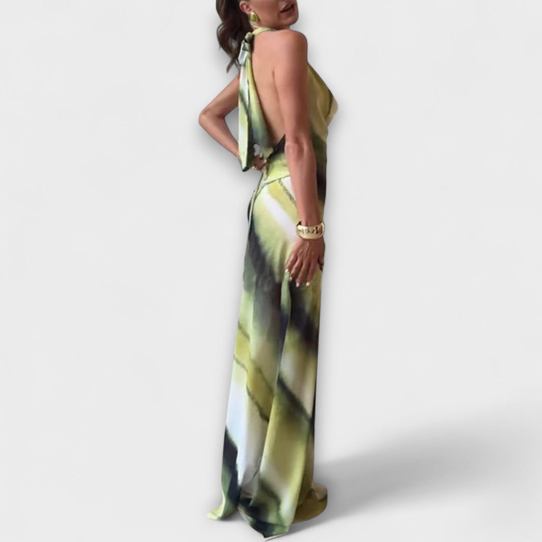 Κλασικό Tie-Dye Gradient Maxi Φόρεμα