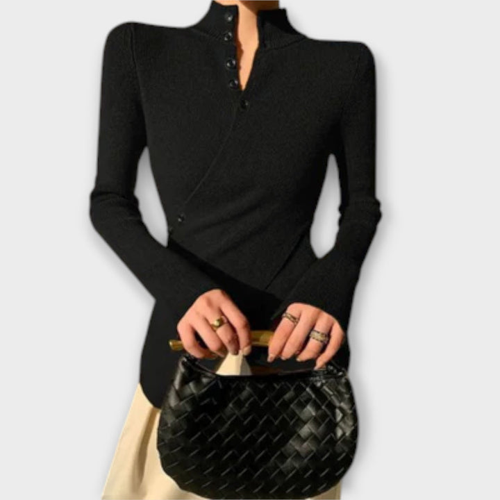 Michiko – Κομψό Slim Fit Πλεκτό Πουλόβερ