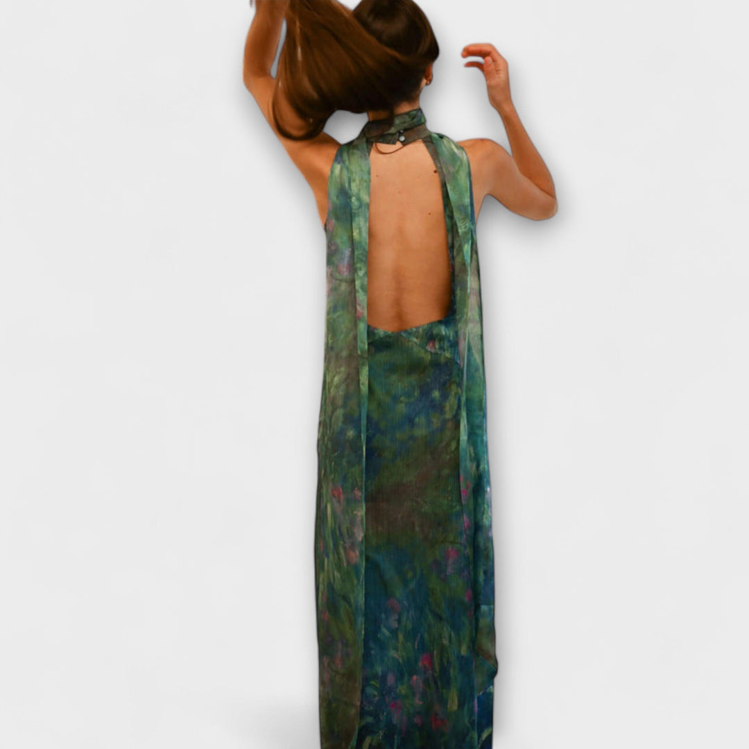 Maisie - Iris Τύπωμα Monet Μαξιφόρεμα