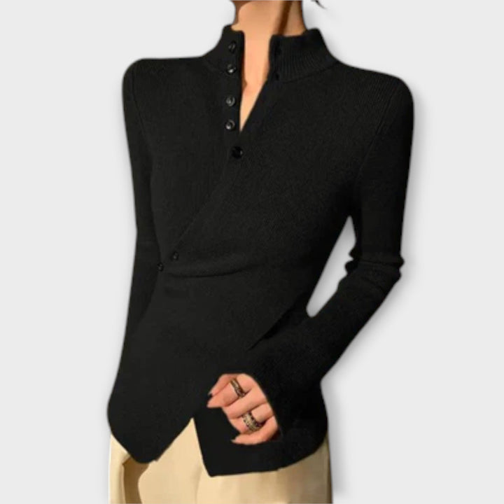 Michiko – Κομψό Slim Fit Πλεκτό Πουλόβερ