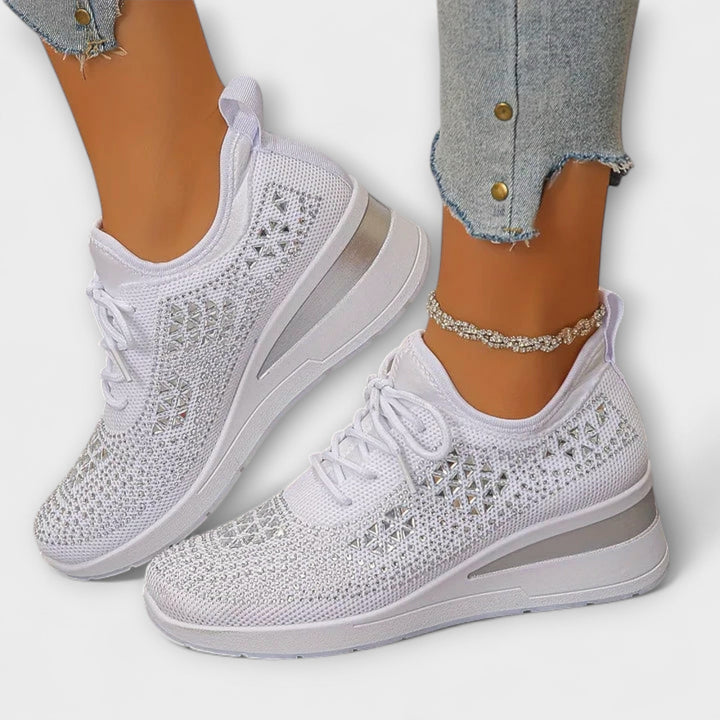 Γκιζέλ – Λαμπερά Ορθοπεδικά Sneakers με Στράς