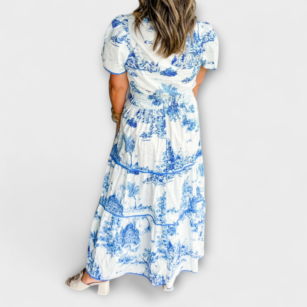 Eliza - Διαχρονικό Maxi Φόρεμα Toile