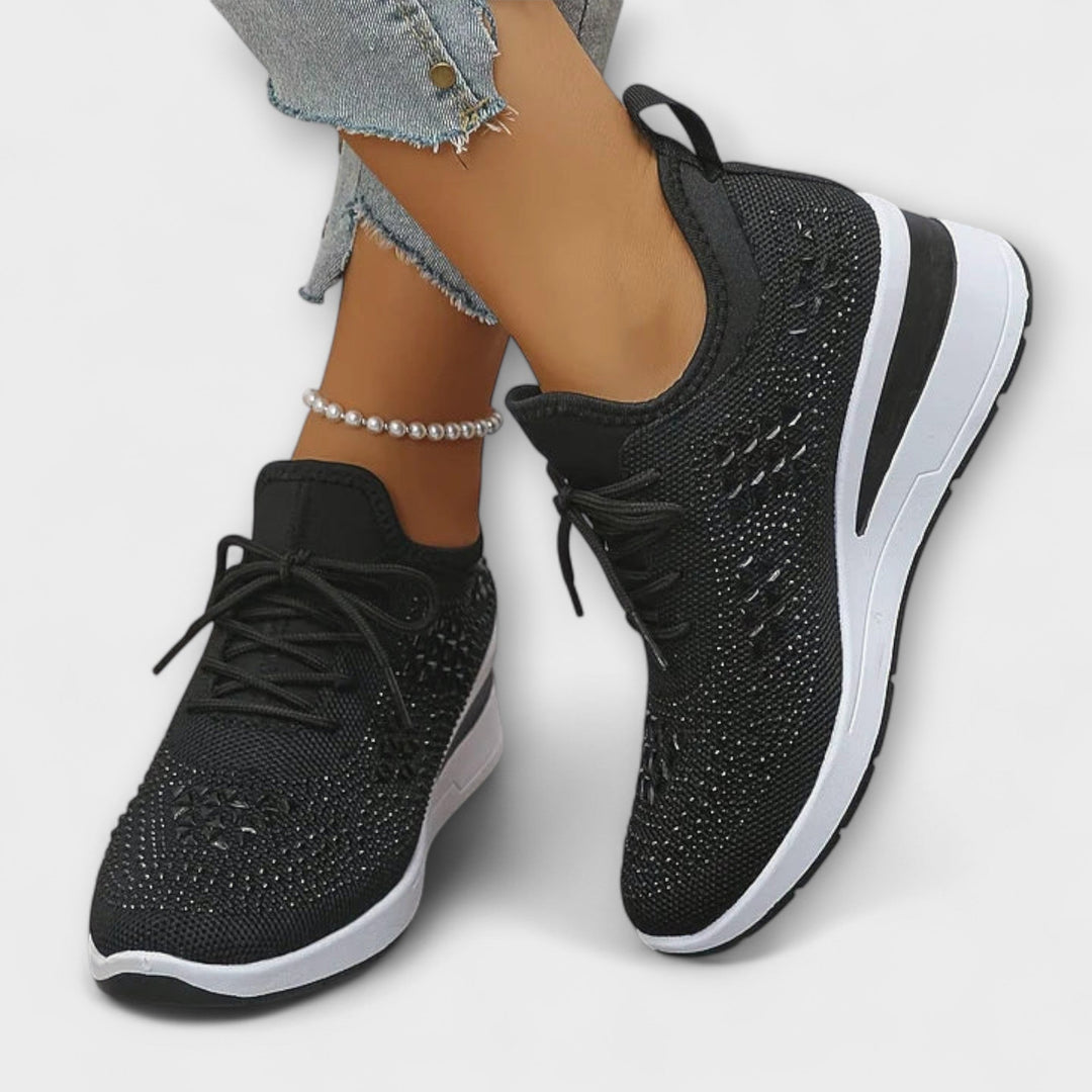 Γκιζέλ – Λαμπερά Ορθοπεδικά Sneakers με Στράς