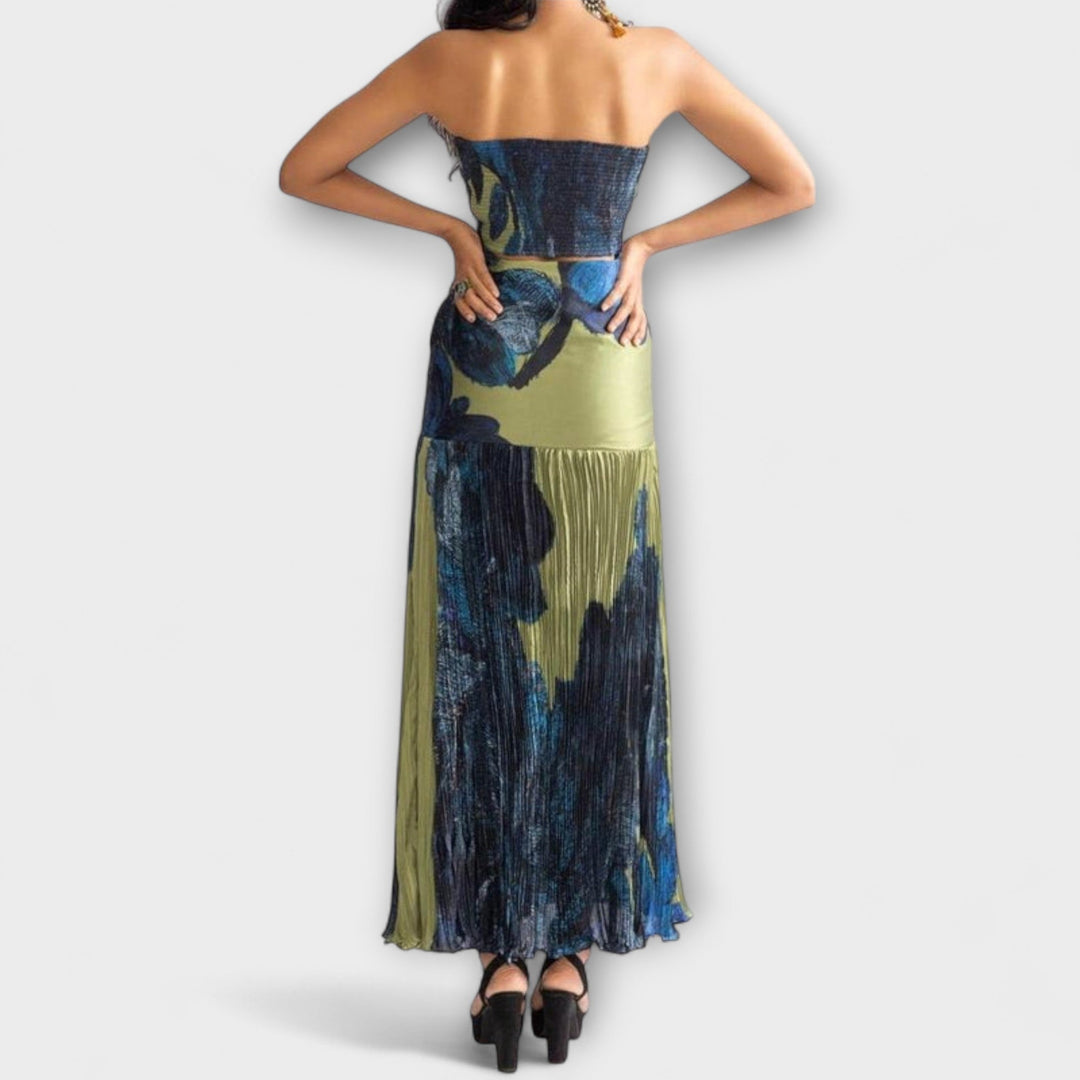 Noelle - Strapless Midi Φόρεμα