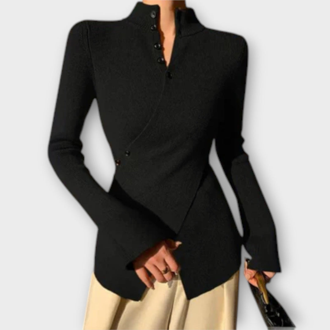 Michiko – Κομψό Slim Fit Πλεκτό Πουλόβερ