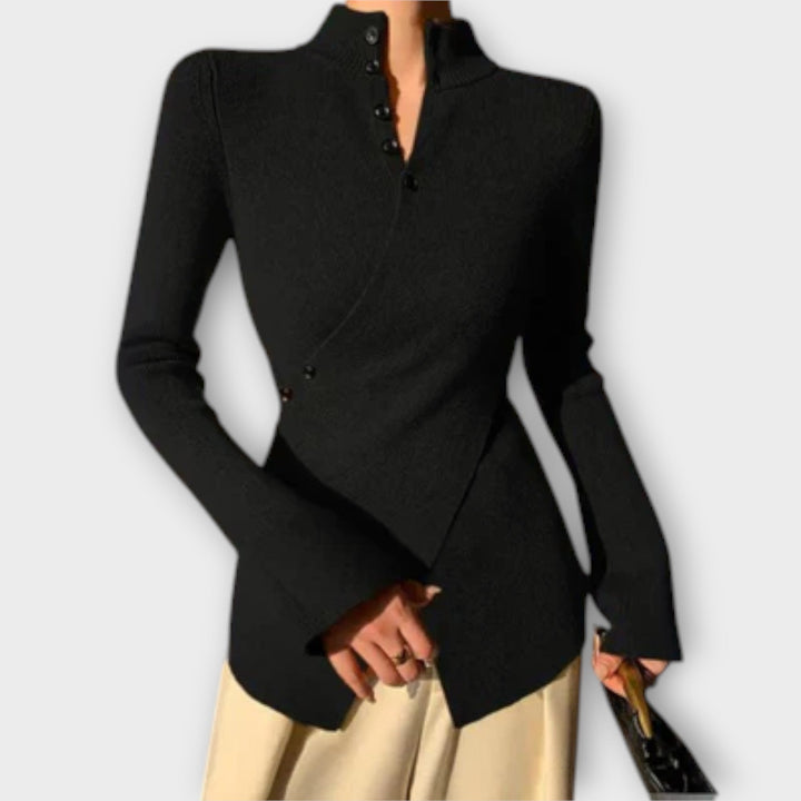 Michiko – Κομψό Slim Fit Πλεκτό Πουλόβερ