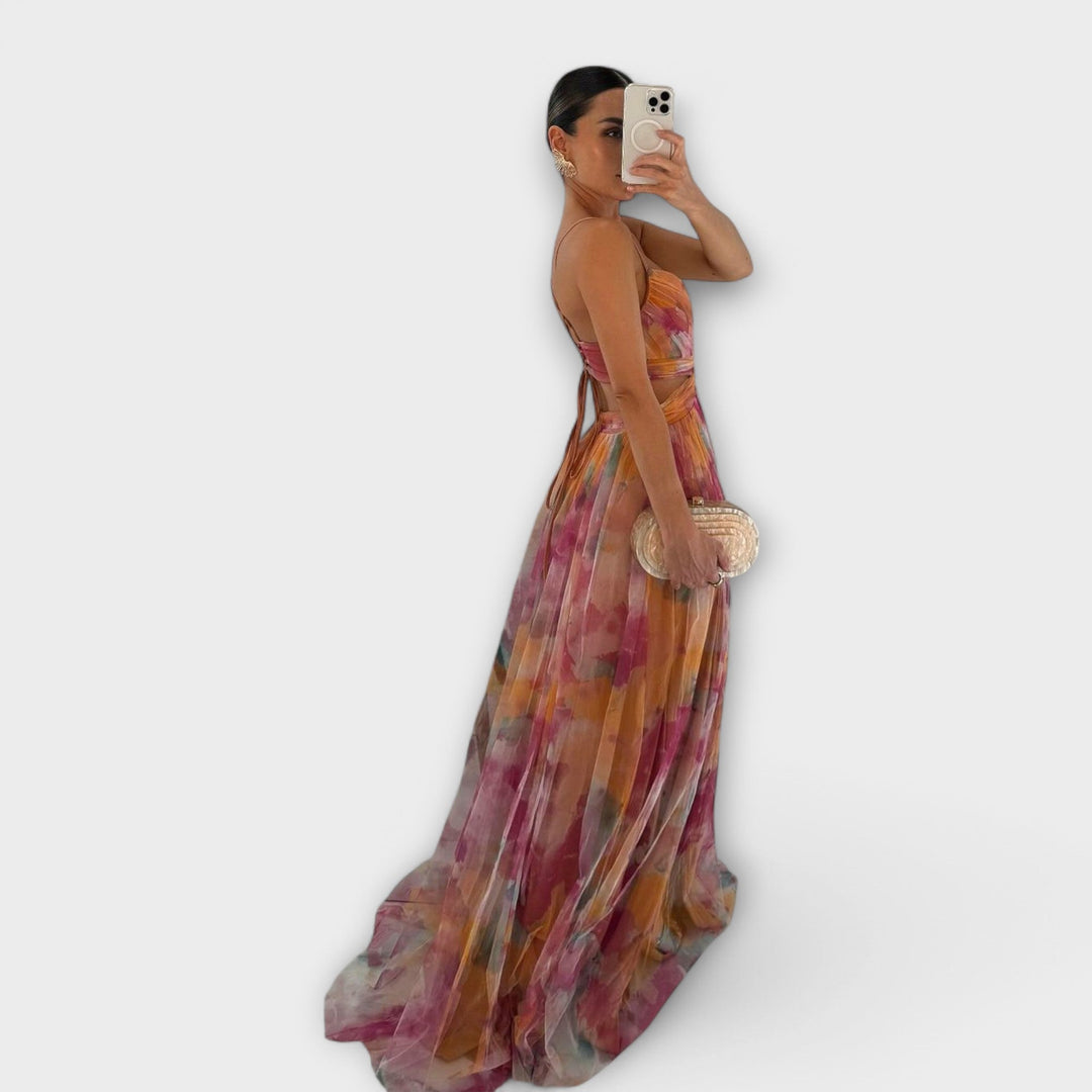 Annai Mesh Maxikleid - Κομψό και Κολλητό