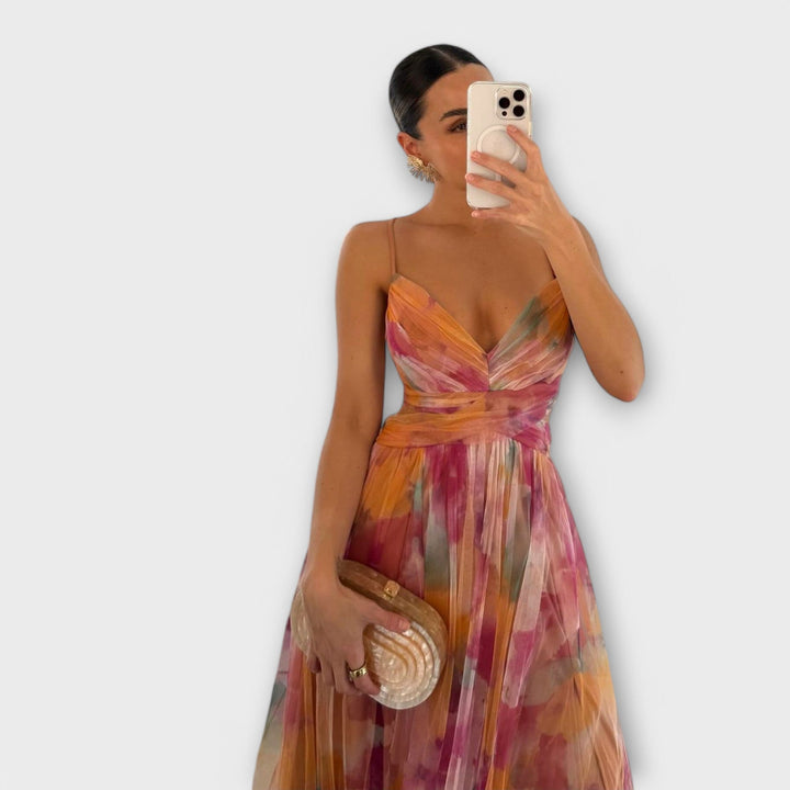Annai Mesh Maxikleid - Κομψό και Κολλητό