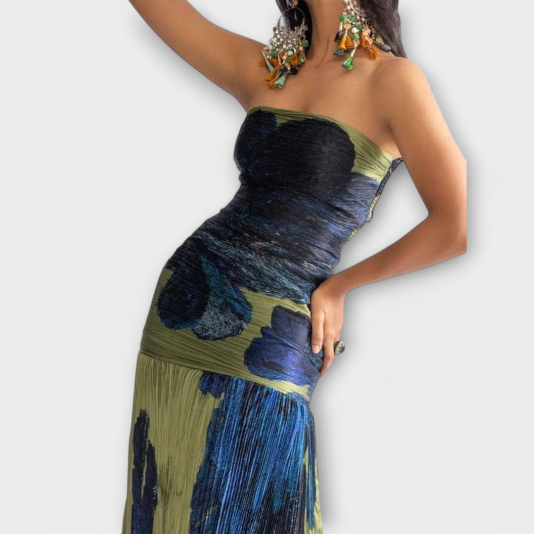 Noelle - Strapless Midi Φόρεμα