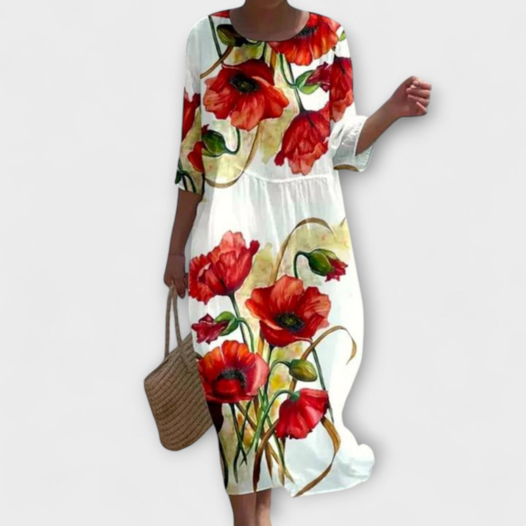 Μιράντα - Στυλάτο Floral-Maxikleid