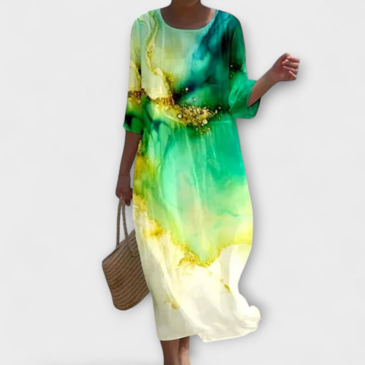 Μιράντα - Στυλάτο Floral-Maxikleid