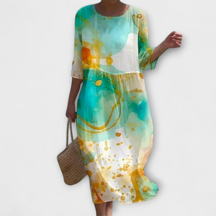 Μιράντα - Στυλάτο Floral-Maxikleid