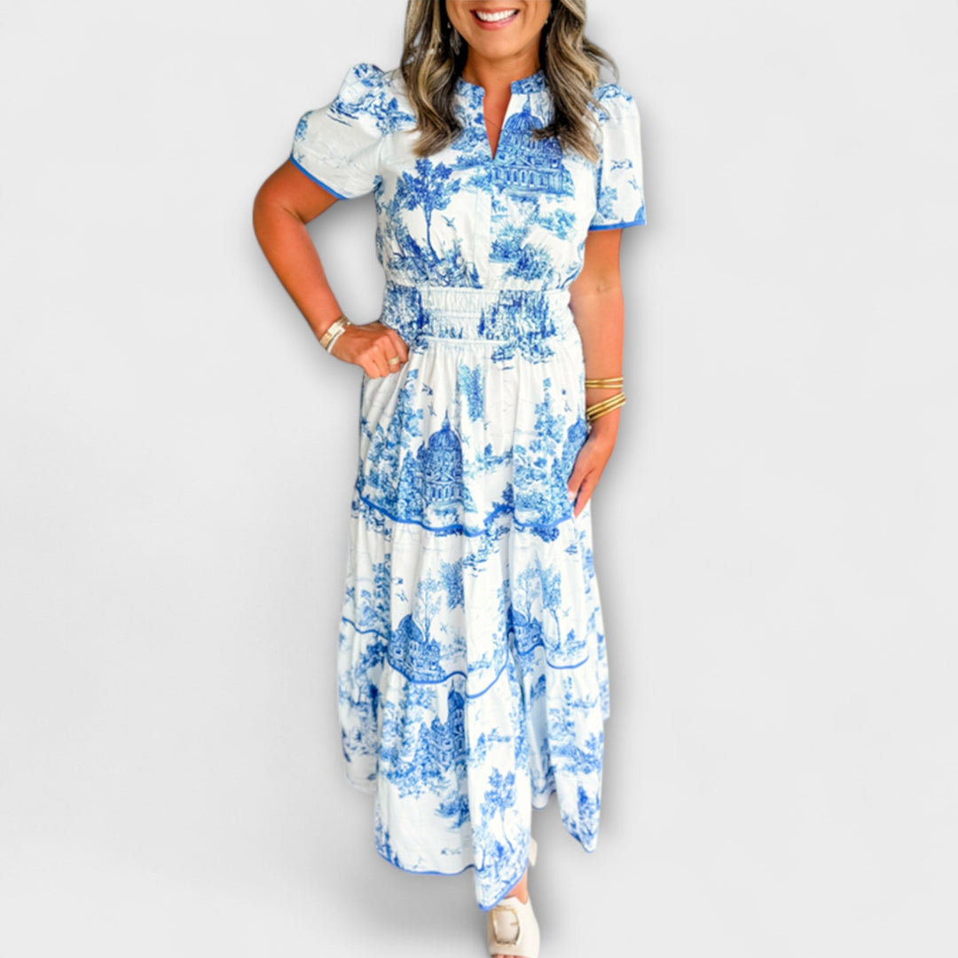 Eliza - Διαχρονικό Maxi Φόρεμα Toile