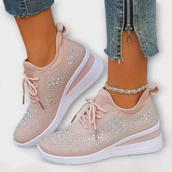 Γκιζέλ – Λαμπερά Ορθοπεδικά Sneakers με Στράς