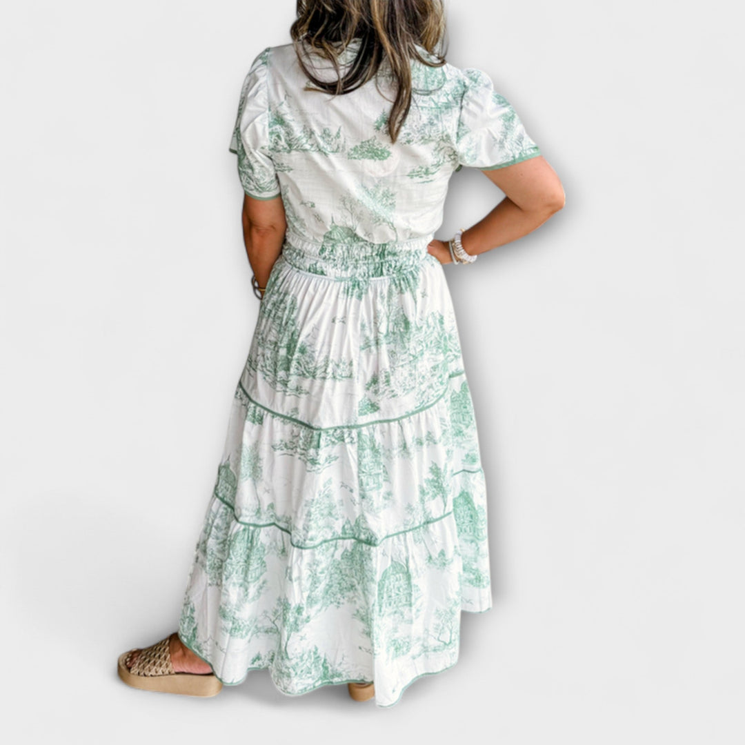 Eliza - Διαχρονικό Maxi Φόρεμα Toile