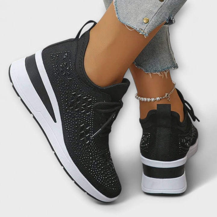 Γκιζέλ – Λαμπερά Ορθοπεδικά Sneakers με Στράς