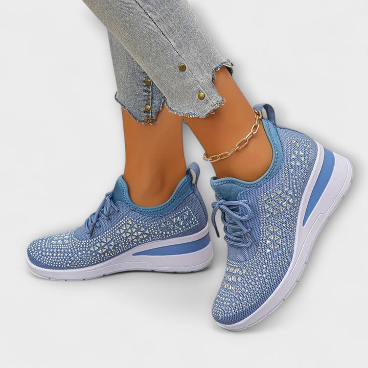 Γκιζέλ – Λαμπερά Ορθοπεδικά Sneakers με Στράς