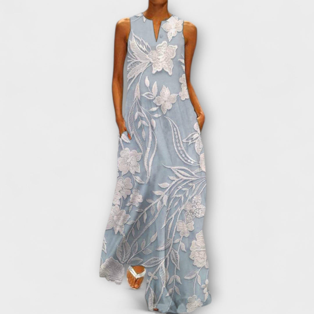 Καμίλα – Βοτανικό Μαξι Kleid Με Εκτύπωση