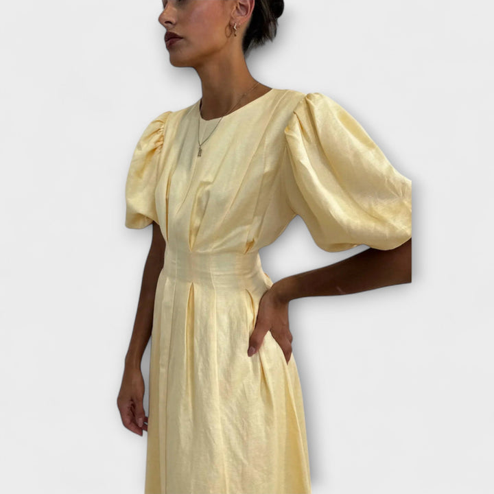 Ιωσήφ - Βuttergelbes Maxikleid με αέρινο σχέδιο