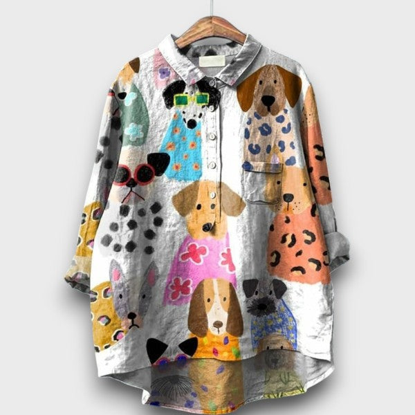 Clarano | Brooks Playful Print Blouse