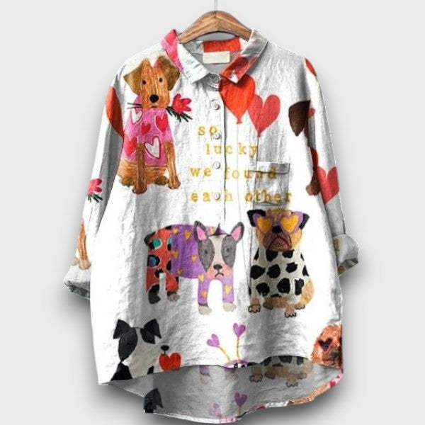 Clarano | Brooks Playful Print Blouse