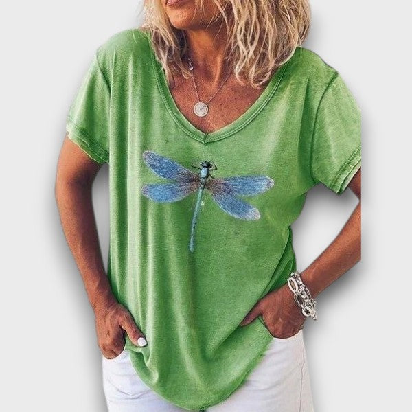 Estelle | T-Shirt με V-Λαιμό