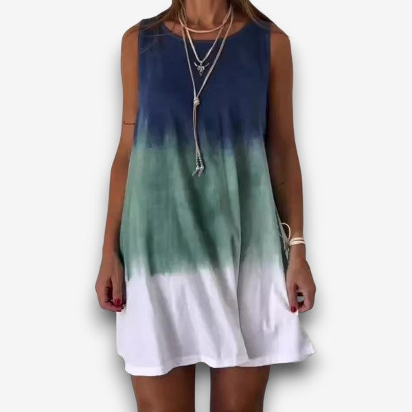 Τζόσι - Μίνι Φόρεμα με Gradient Tie Dye Εκτύπωση