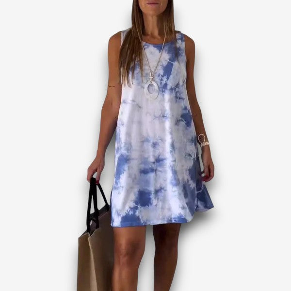 Τζόσι - Μίνι Φόρεμα με Gradient Tie Dye Εκτύπωση