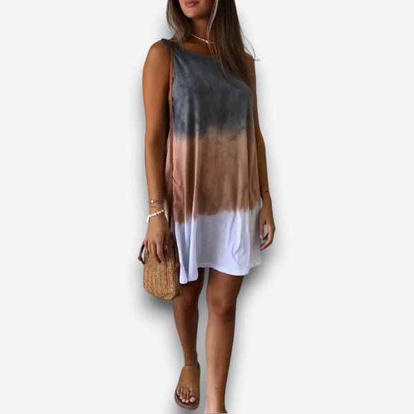 Τζόσι - Μίνι Φόρεμα με Gradient Tie Dye Εκτύπωση