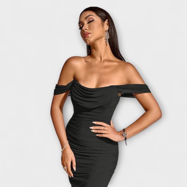 Ione - Φόρεμα Bodycon με Ανοιχτούς Ώμους