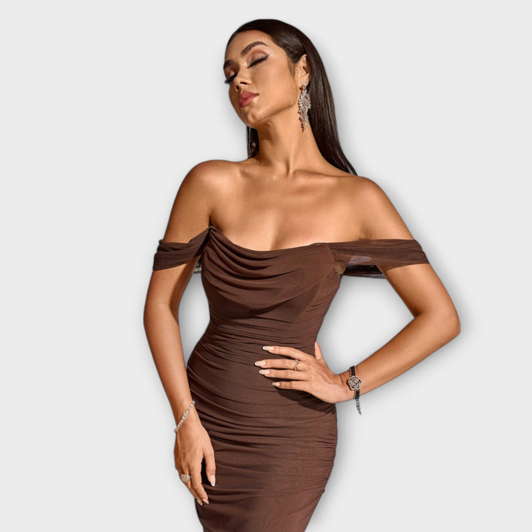 Ione - Φόρεμα Bodycon με Ανοιχτούς Ώμους
