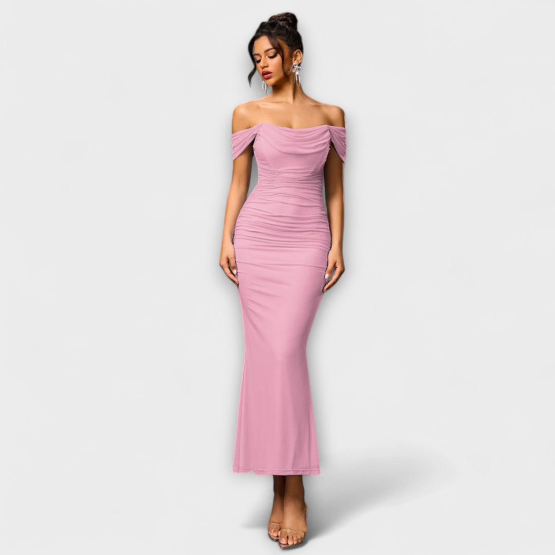 Ione - Φόρεμα Bodycon με Ανοιχτούς Ώμους