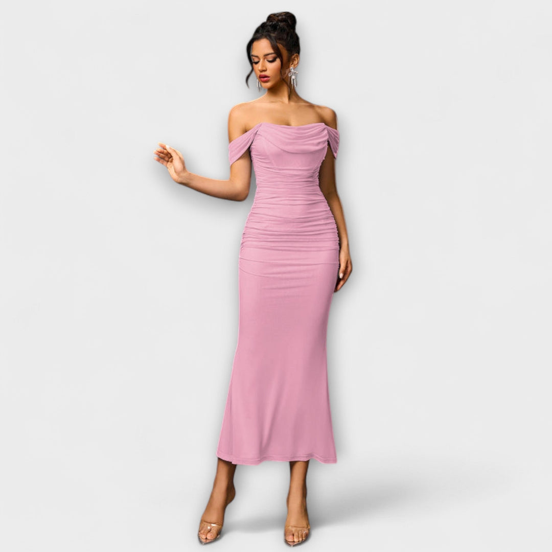 Ione - Φόρεμα Bodycon με Ανοιχτούς Ώμους