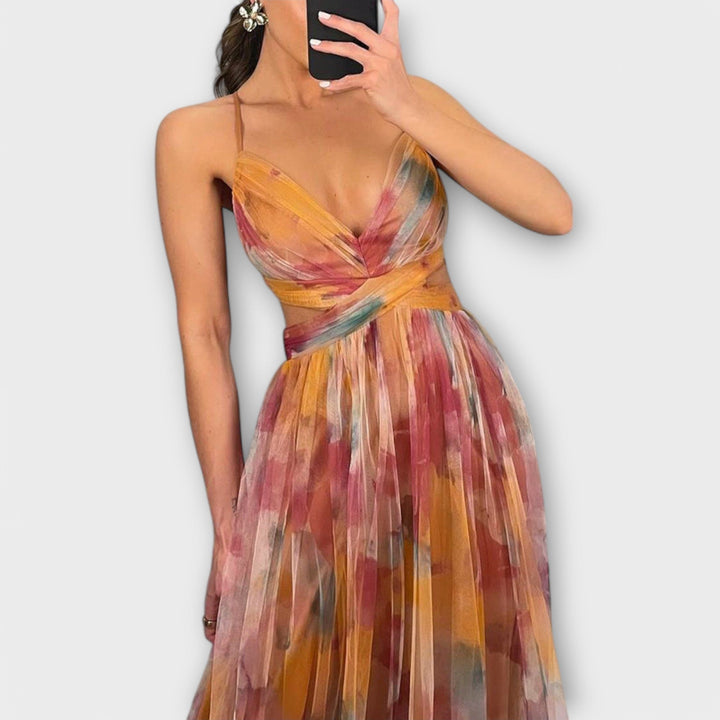 Annai Mesh Maxikleid - Κομψό και Κολλητό