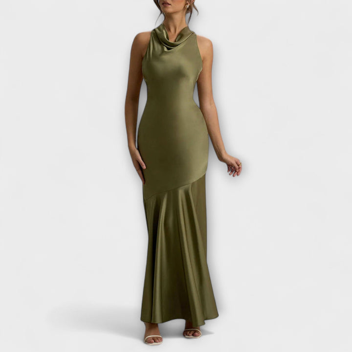 Λένον - Κομψό Maxikleid από Σατέν