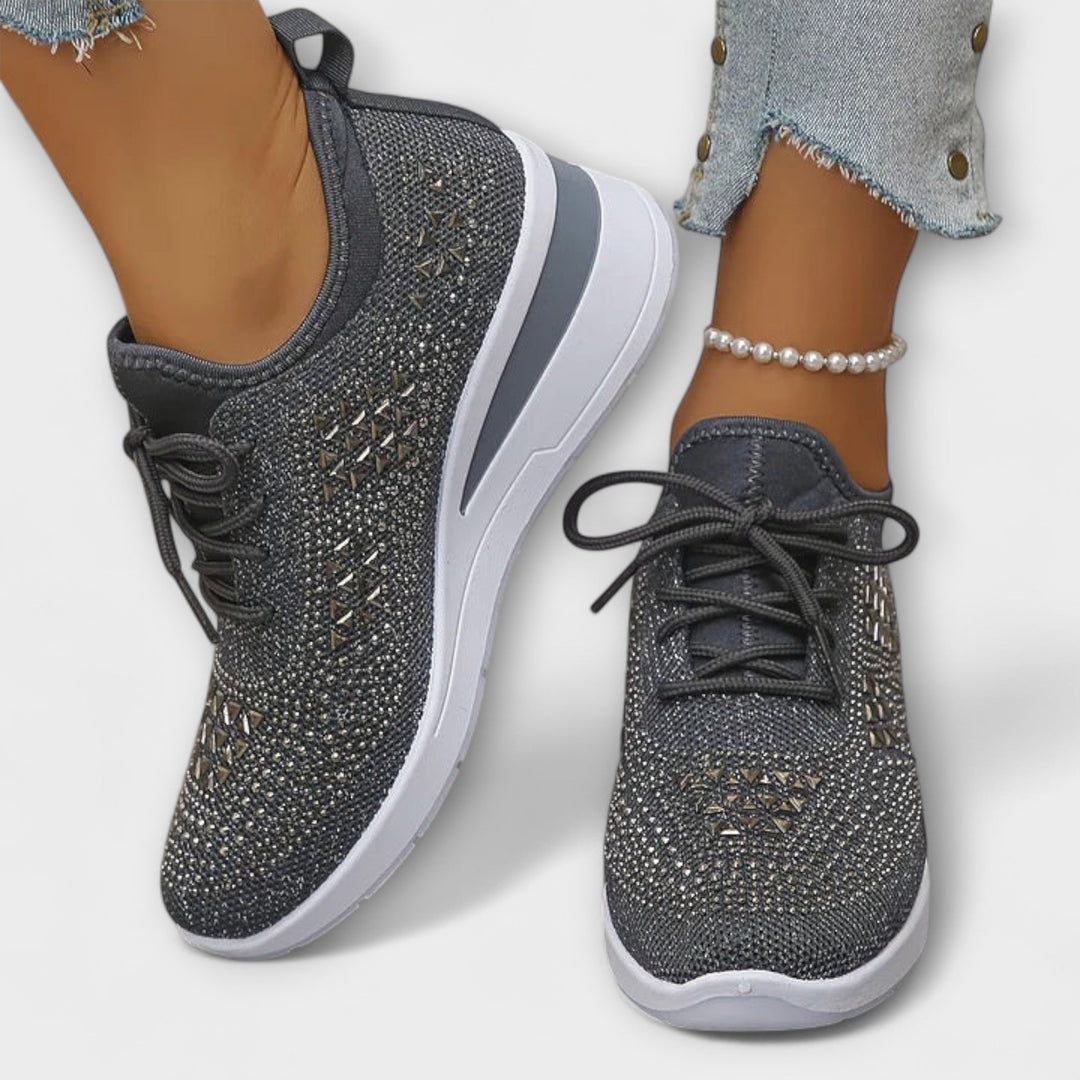 Γκιζέλ – Λαμπερά Ορθοπεδικά Sneakers με Στράς