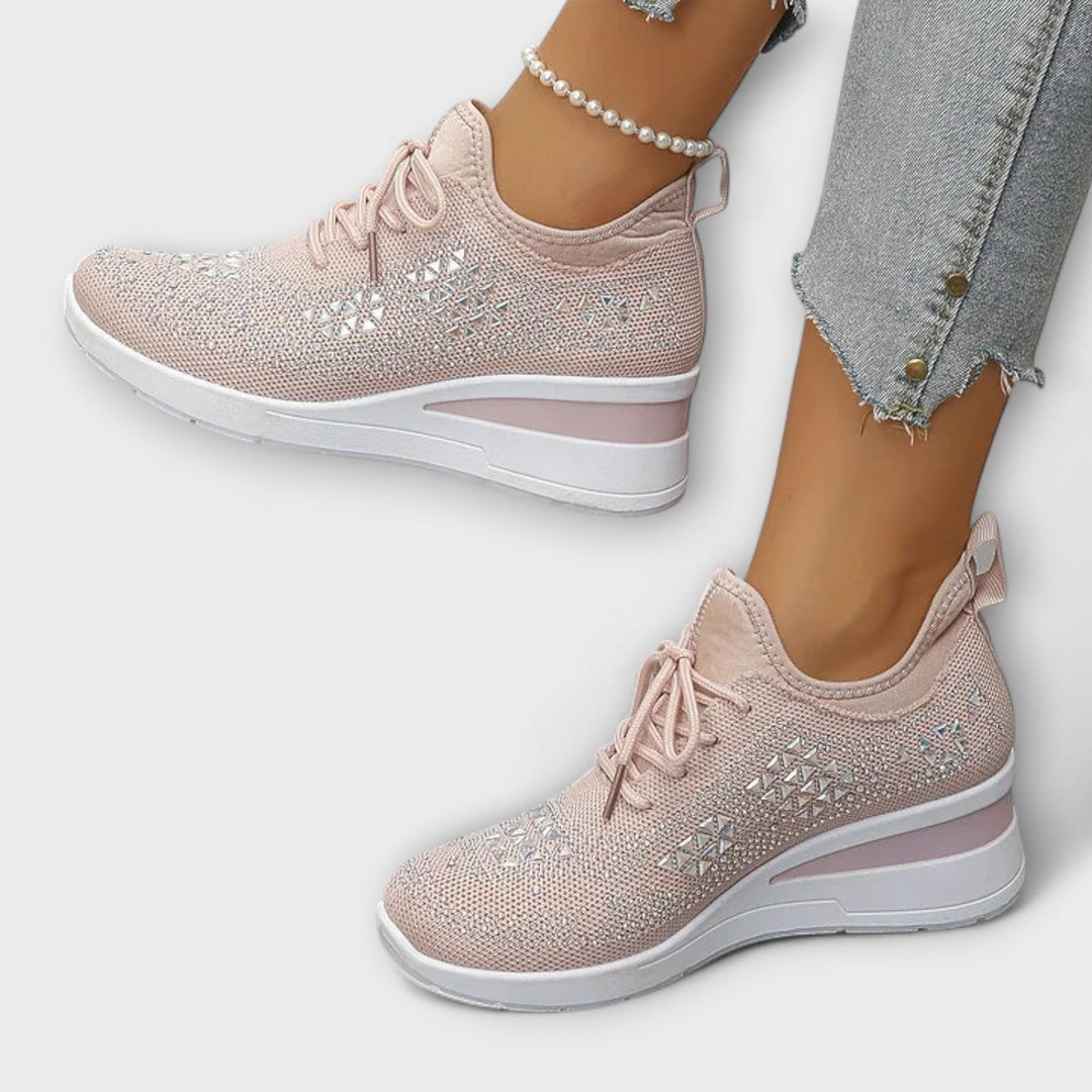 Γκιζέλ – Λαμπερά Ορθοπεδικά Sneakers με Στράς