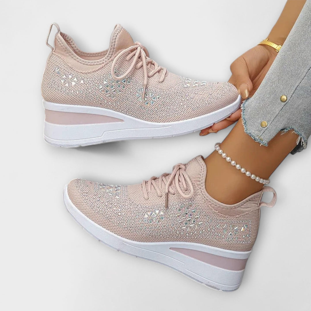 Γκιζέλ – Λαμπερά Ορθοπεδικά Sneakers με Στράς