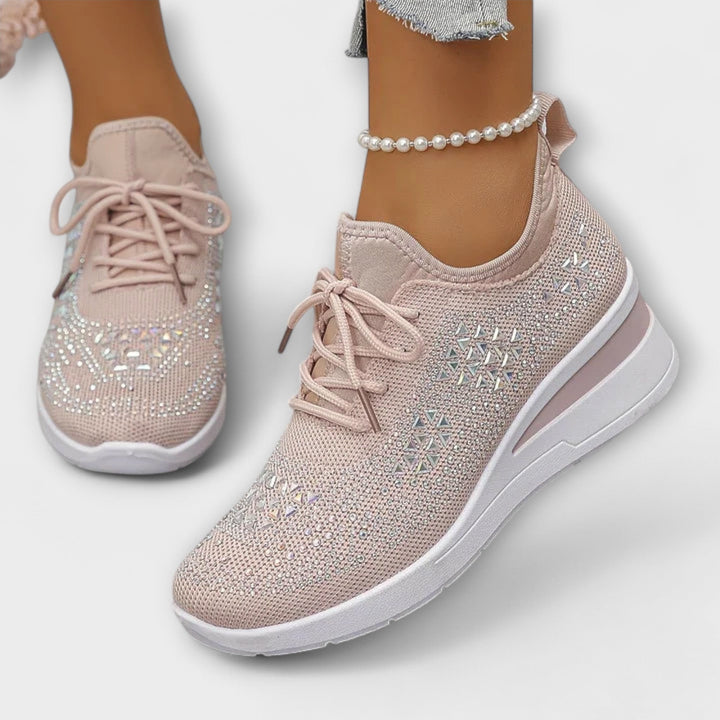 Γκιζέλ – Λαμπερά Ορθοπεδικά Sneakers με Στράς